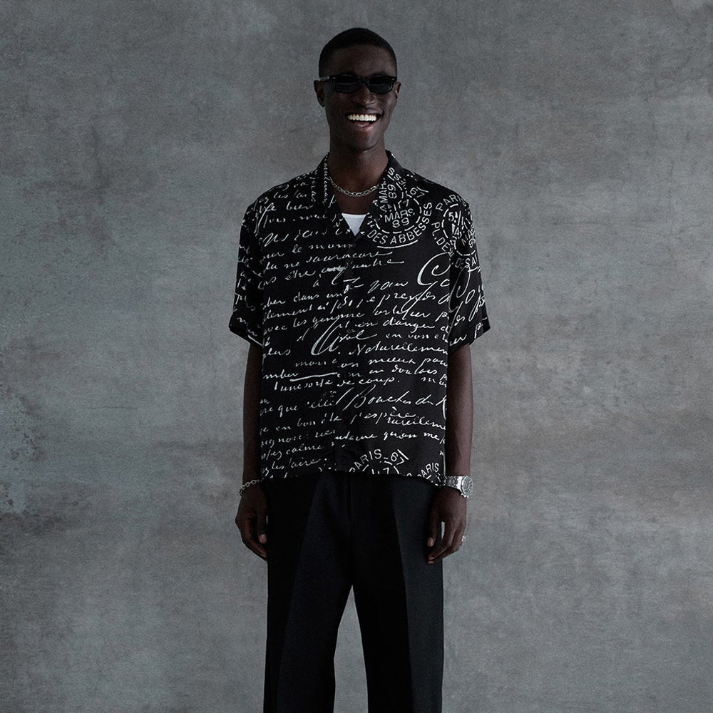 Letter Camp Collar Buttondown