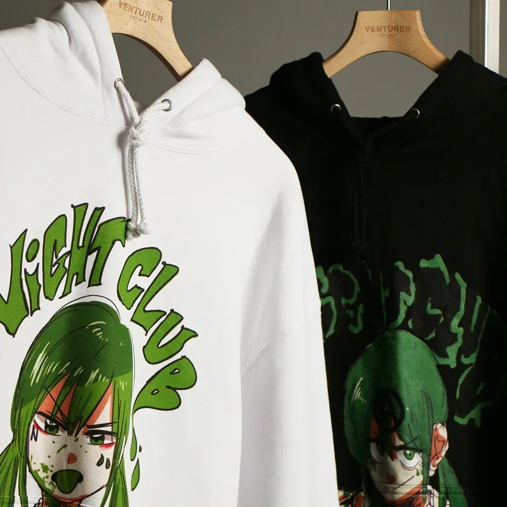 NIGHT CLUB Product Page - Girly Hoodie (Jun Inagawa) - White