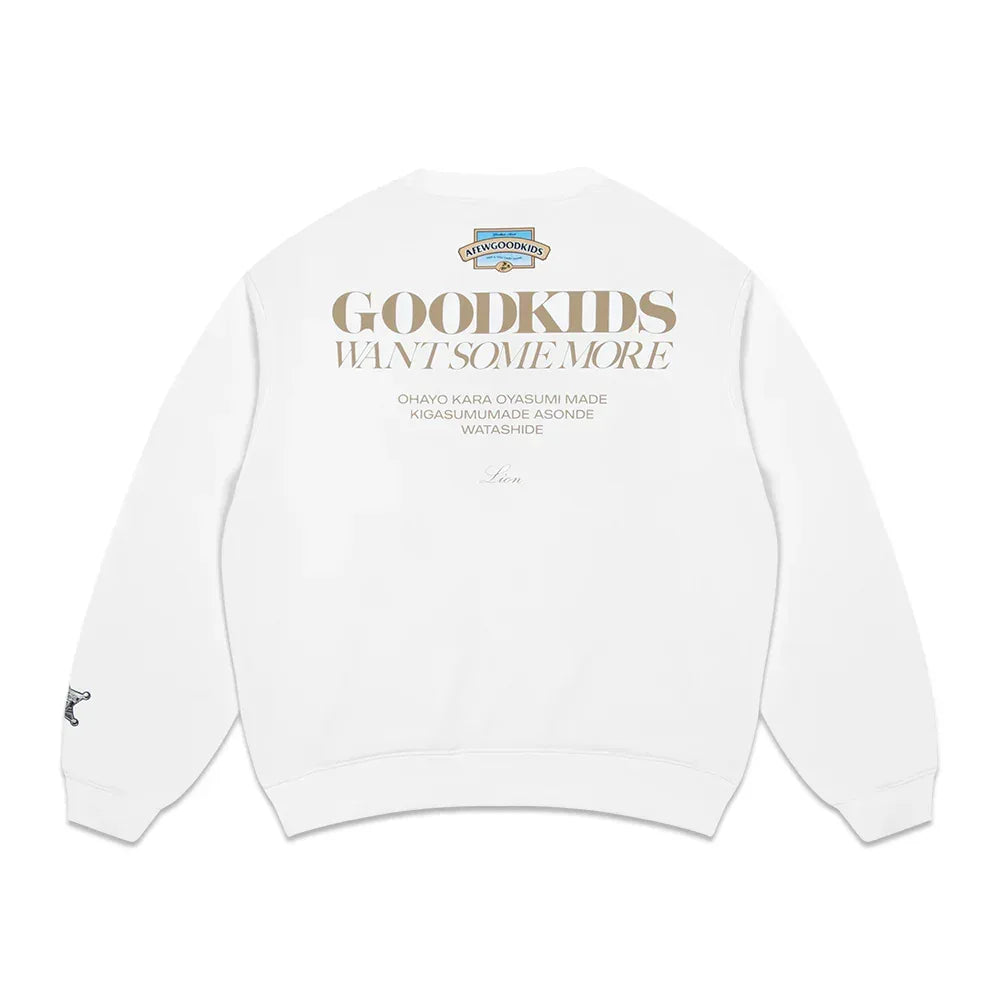 Lion Logo Crew Sweat - A FEW GOOD KIDS - VENTURER