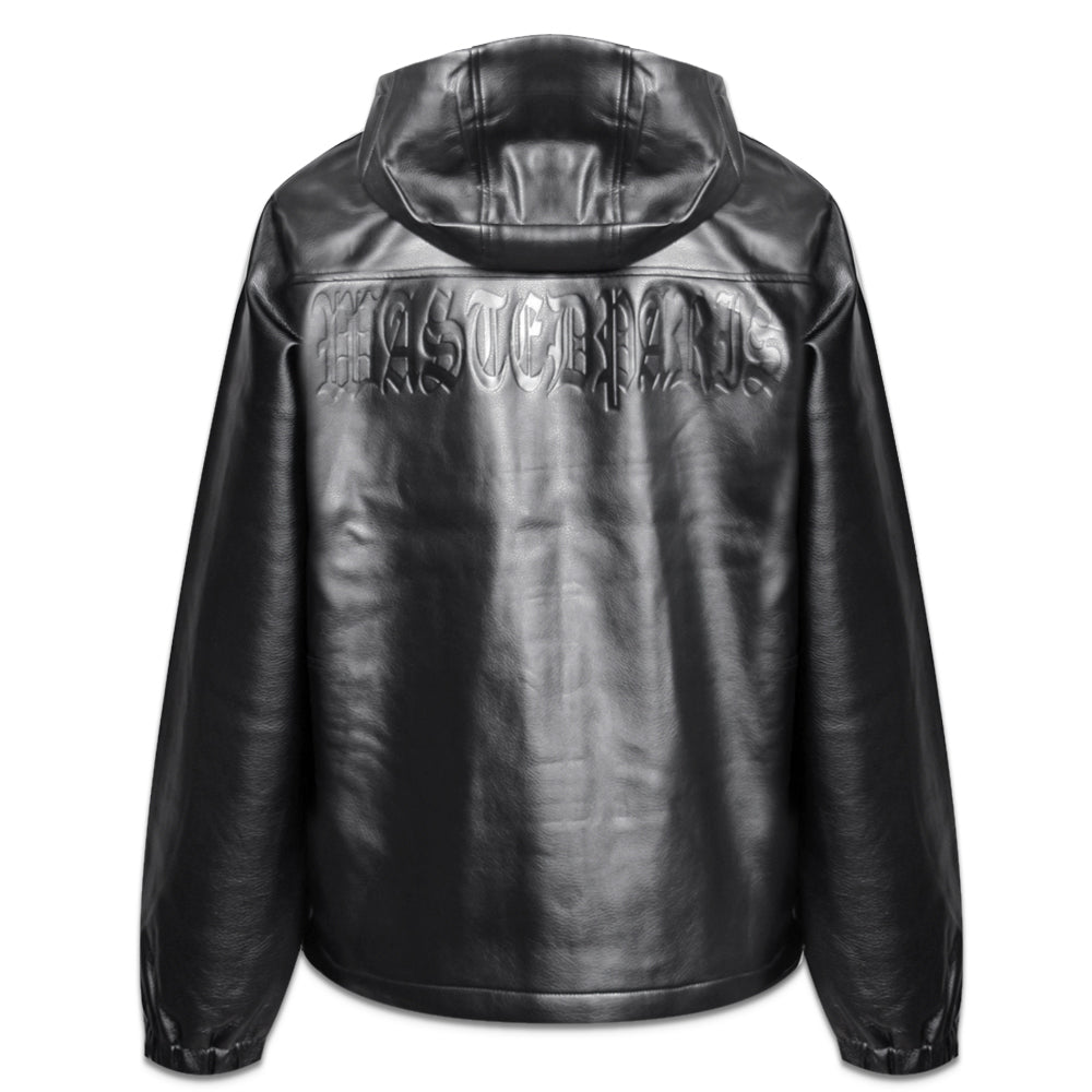 Nation Faux Leather Windbreaker