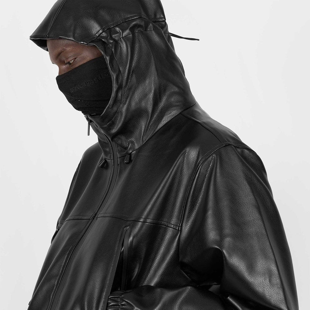 Nation Faux Leather Windbreaker