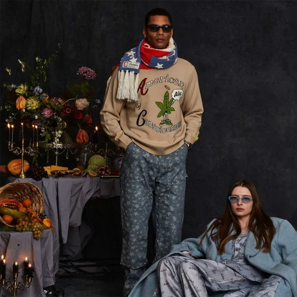 American Consciousness Crewneck Sweater - ADVISORY BOARD CRYSTALS - VENTURER