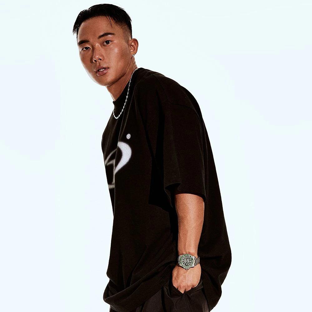 Blur B Logo Oversized T-Shirt