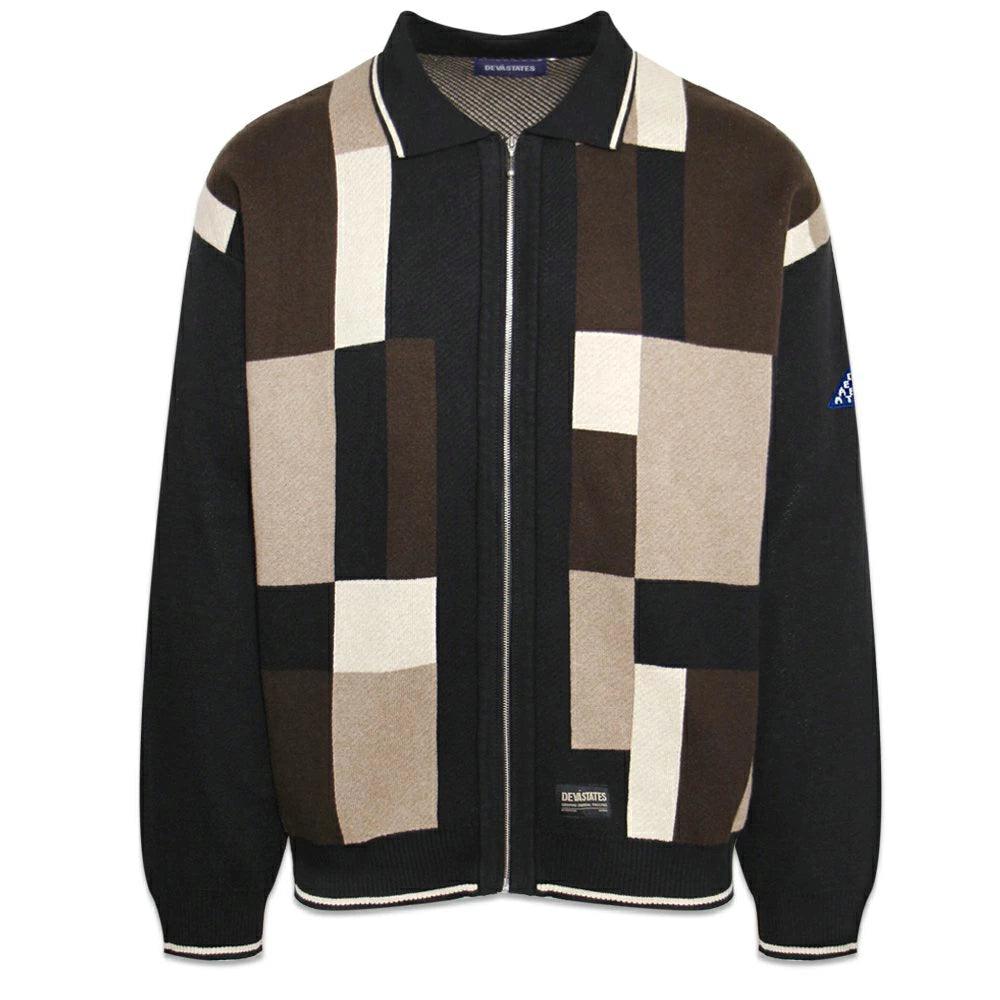 Bricks Zip Up Polo Sweater