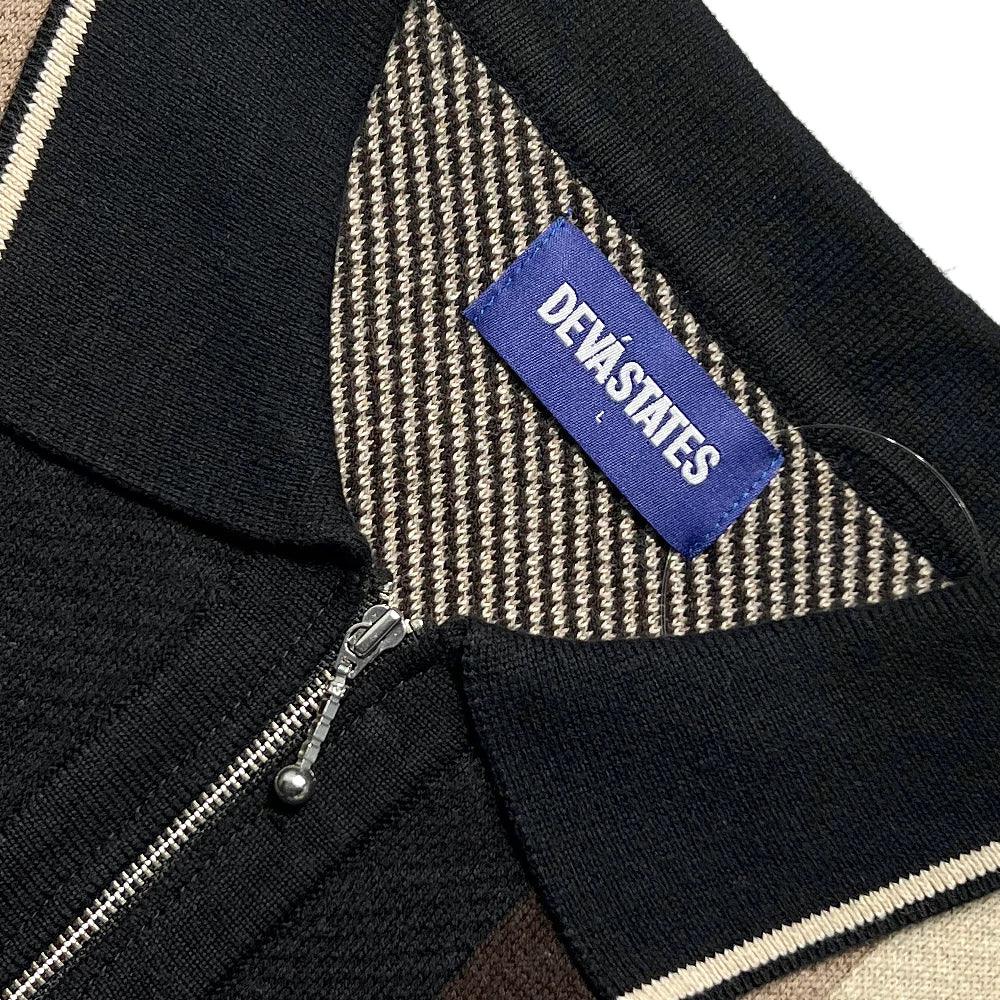 Bricks Zip Up Polo Sweater