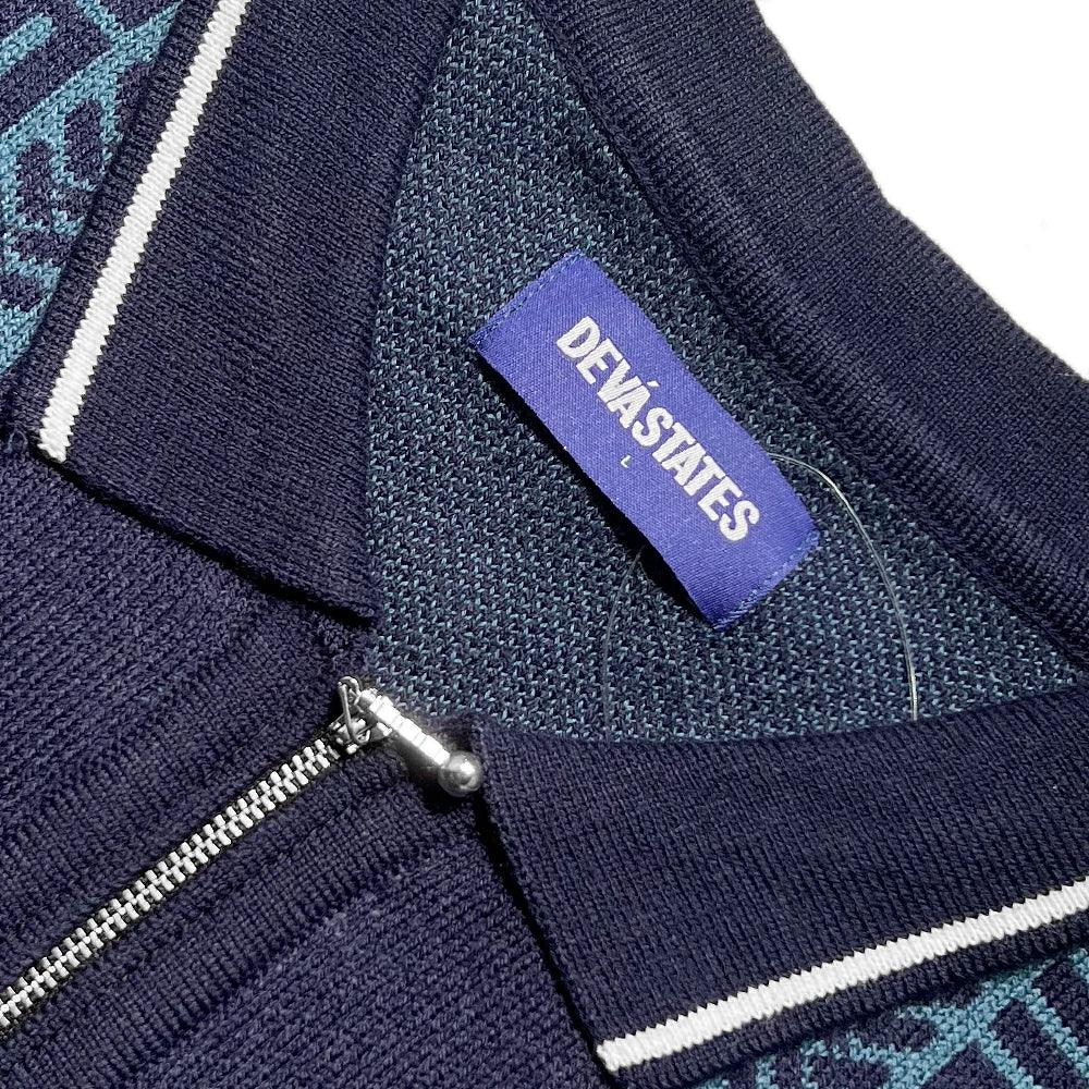 Links Zip Up Polo Sweater