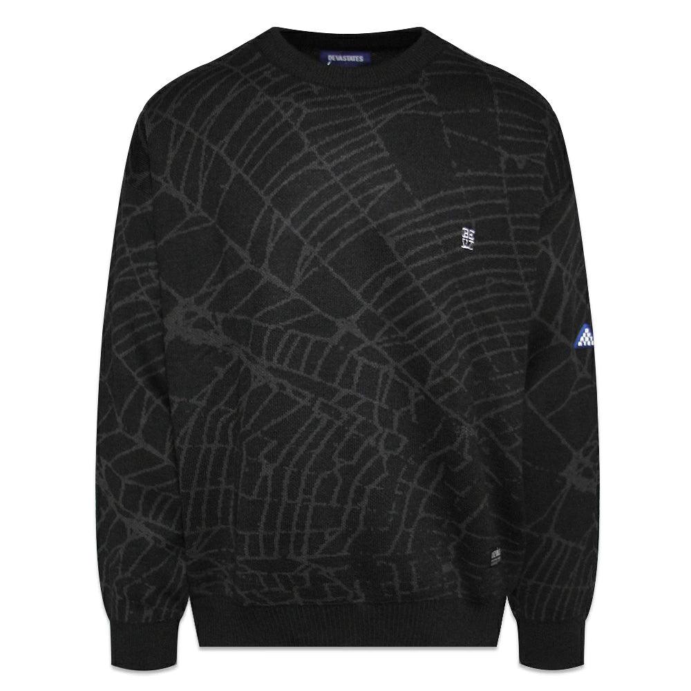 Web Jacquard Knit Sweater