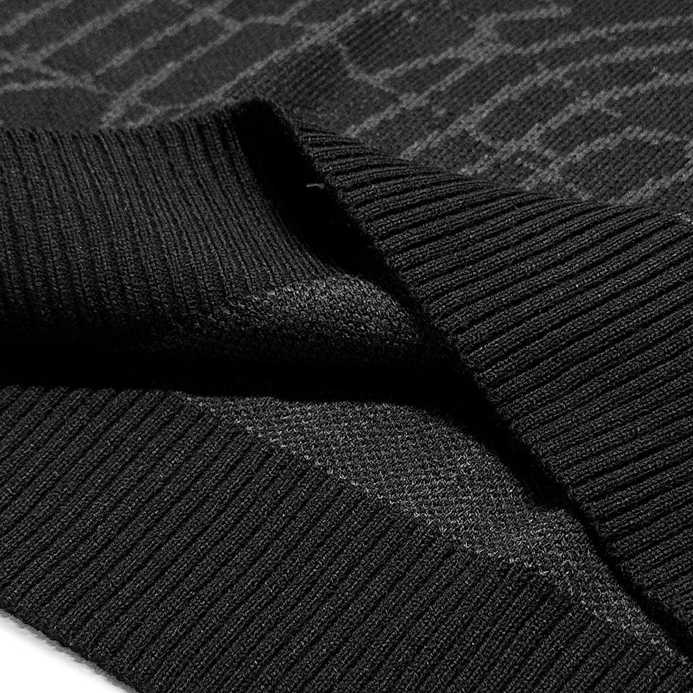 Web Jacquard Knit Sweater