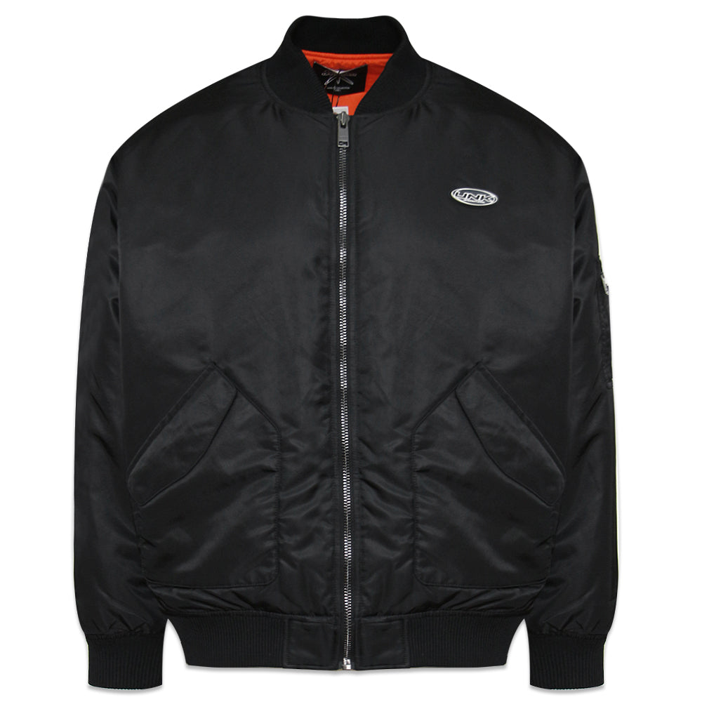 Oversized Zip Panel Bomber Jacket