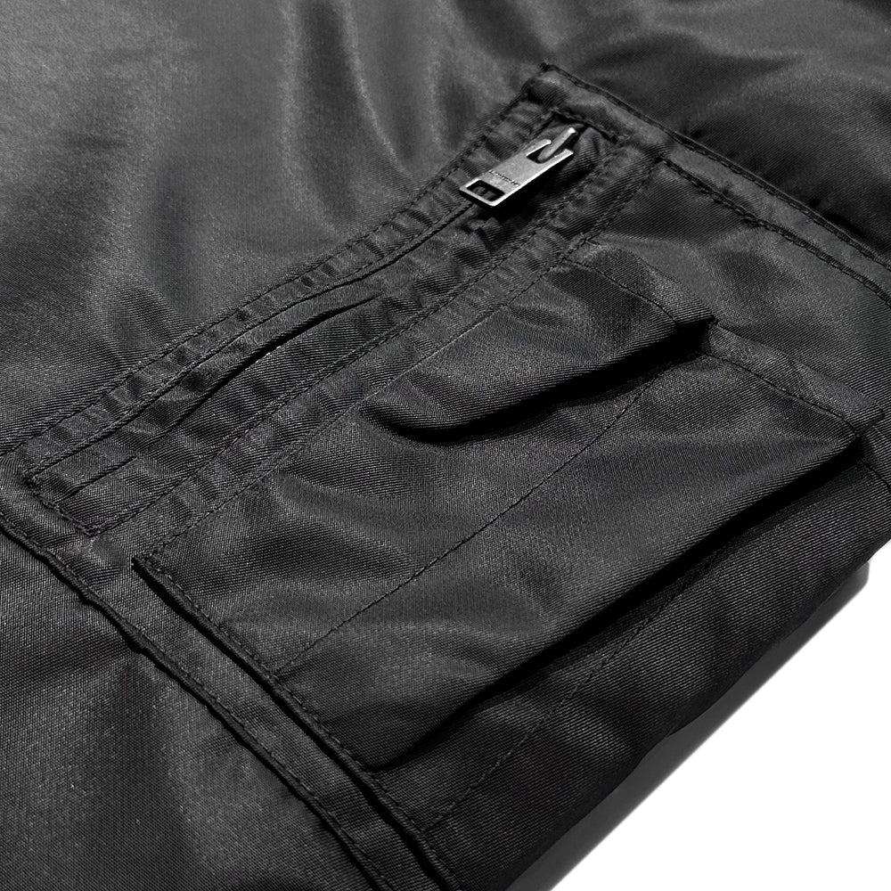 Oversized Zip Panel Bomber Jacket