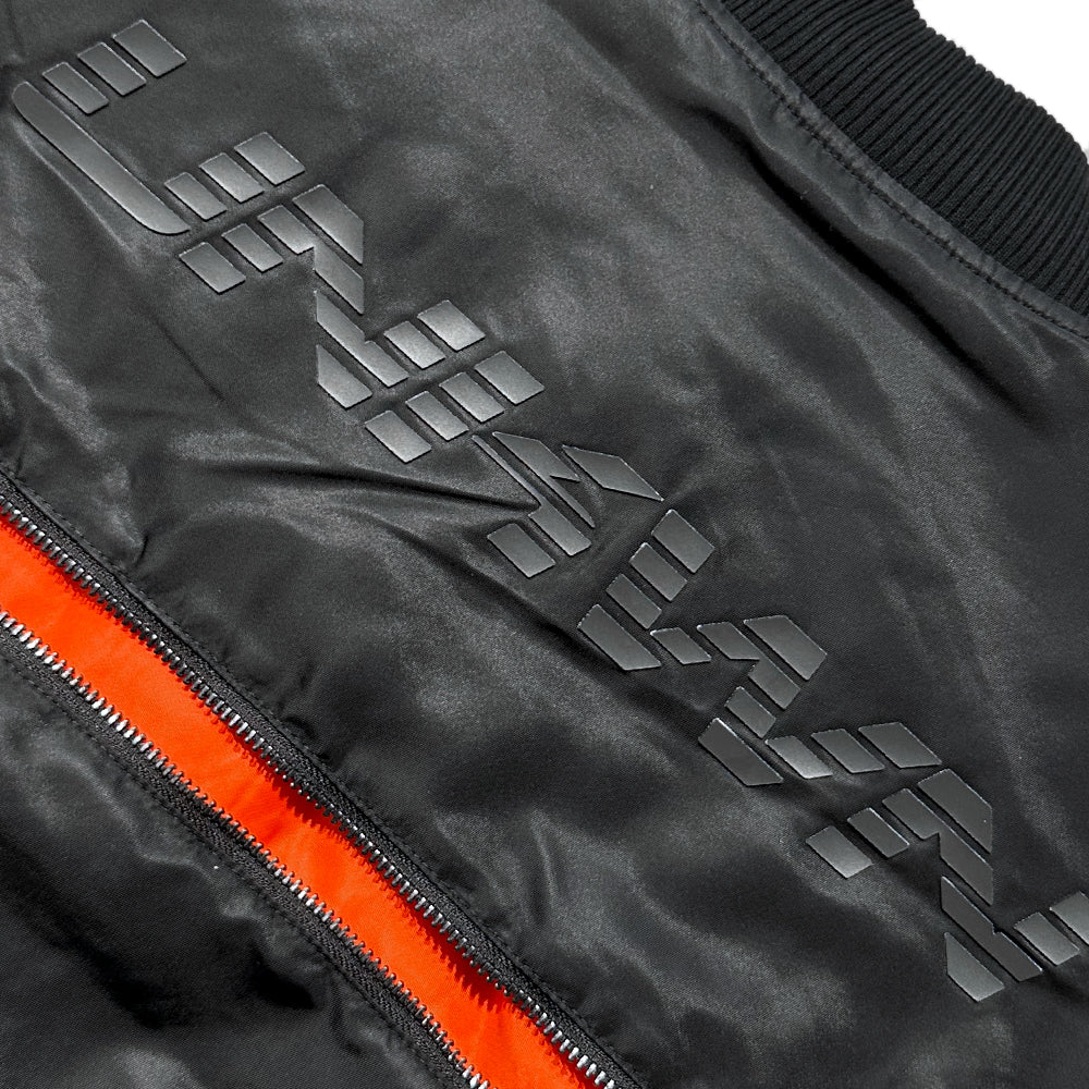 Oversized Zip Panel Bomber Jacket