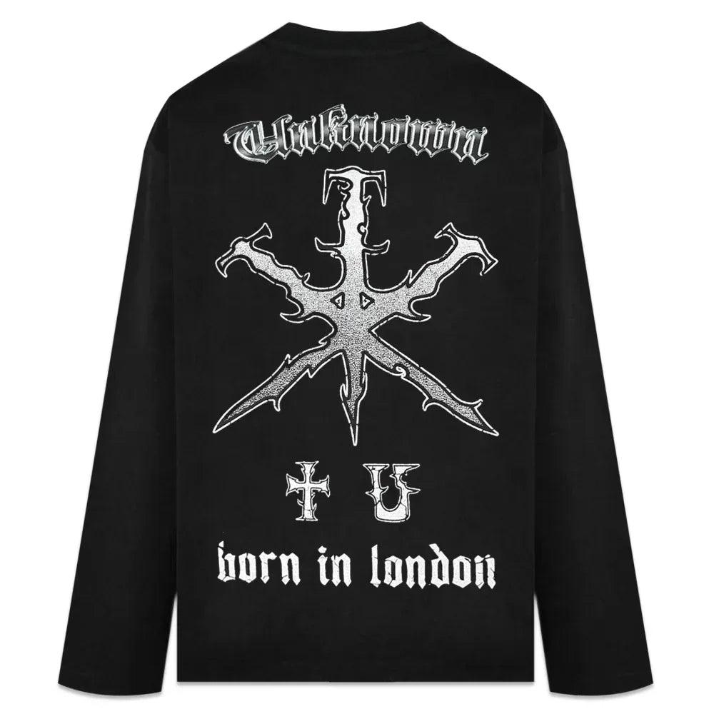 UNKNOWN LONDON Product Page - Vintage UN Ls Tee - Black - VENTURER