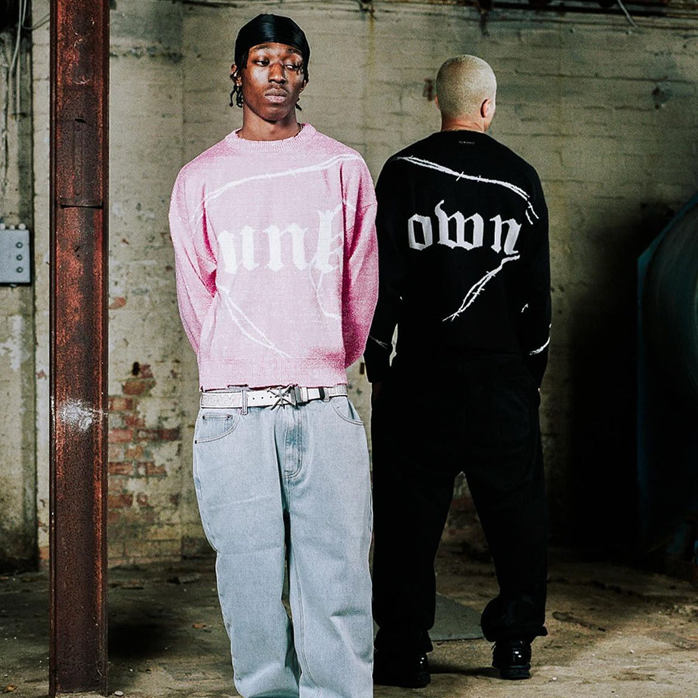 Barbed Wire Jacquard Knit