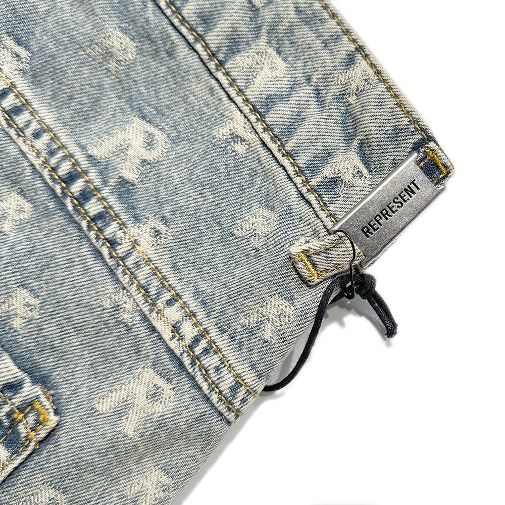R3 Monogram Baggy Denim