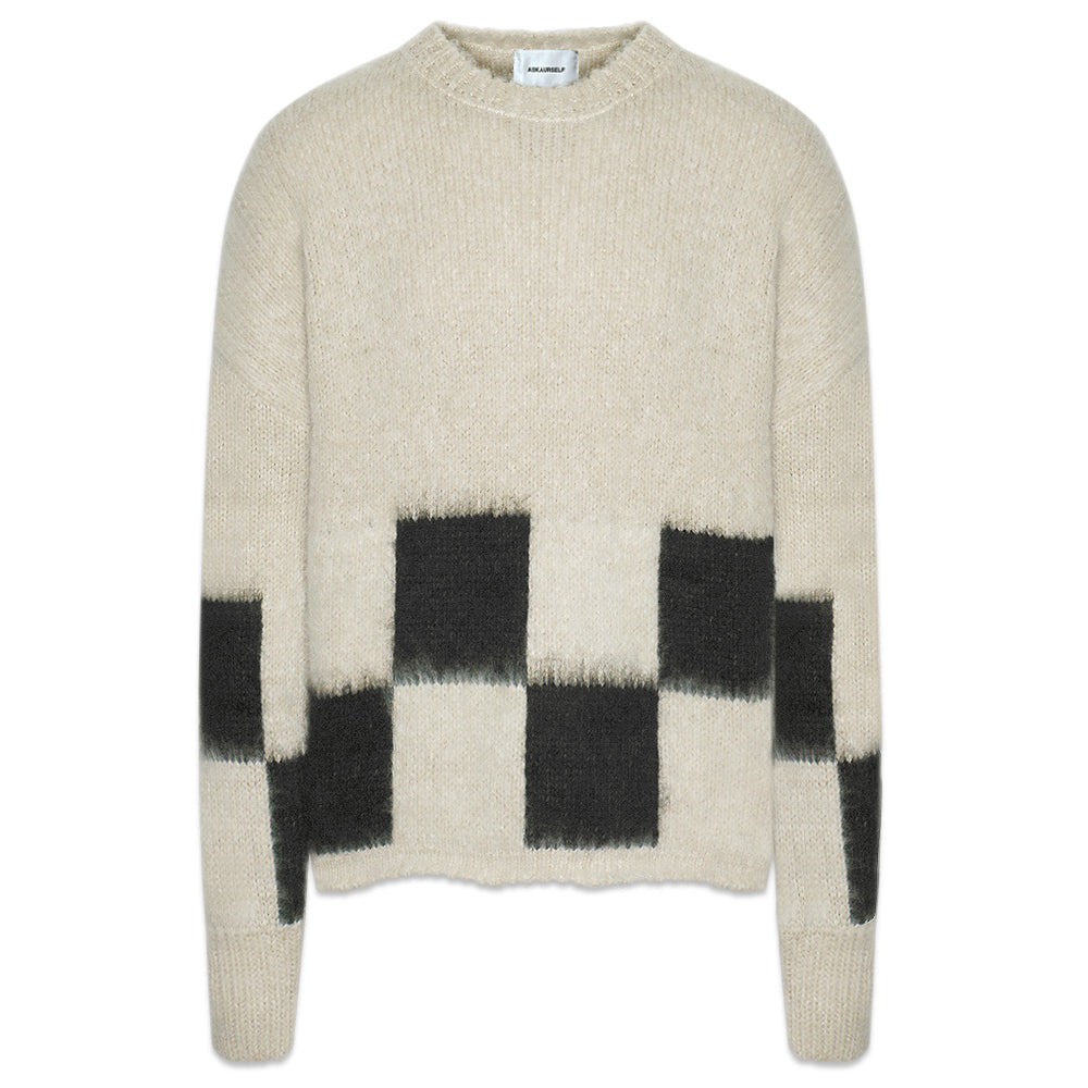 Brushed Checkered Knit