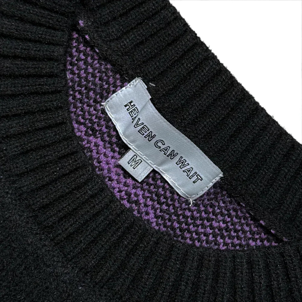 HCW Logo Knit Sweater - HEAVEN CAN WAIT - VENTURER