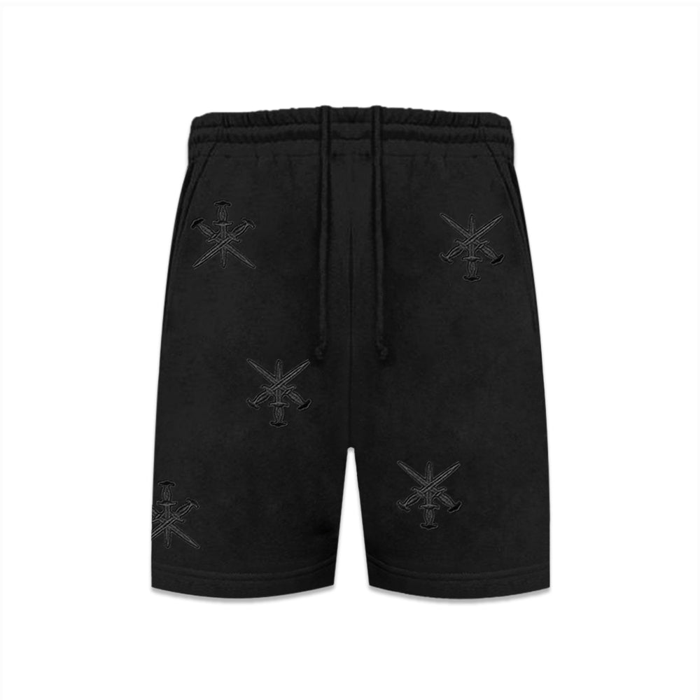 Dagger Embroidery Shorts
