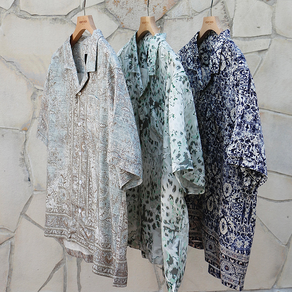 Ocean Leopard Camp Collar Buttondown