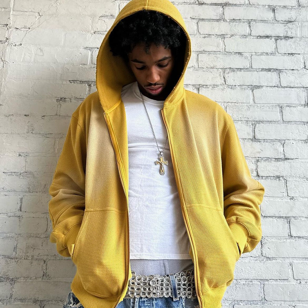 Darted Zip Up Hoodie