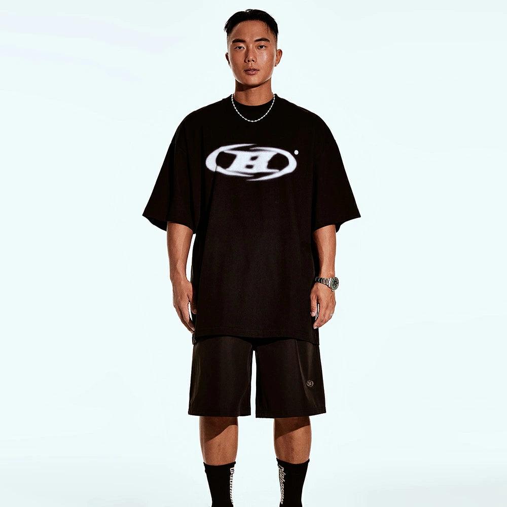 Blur B Logo Oversized T-Shirt