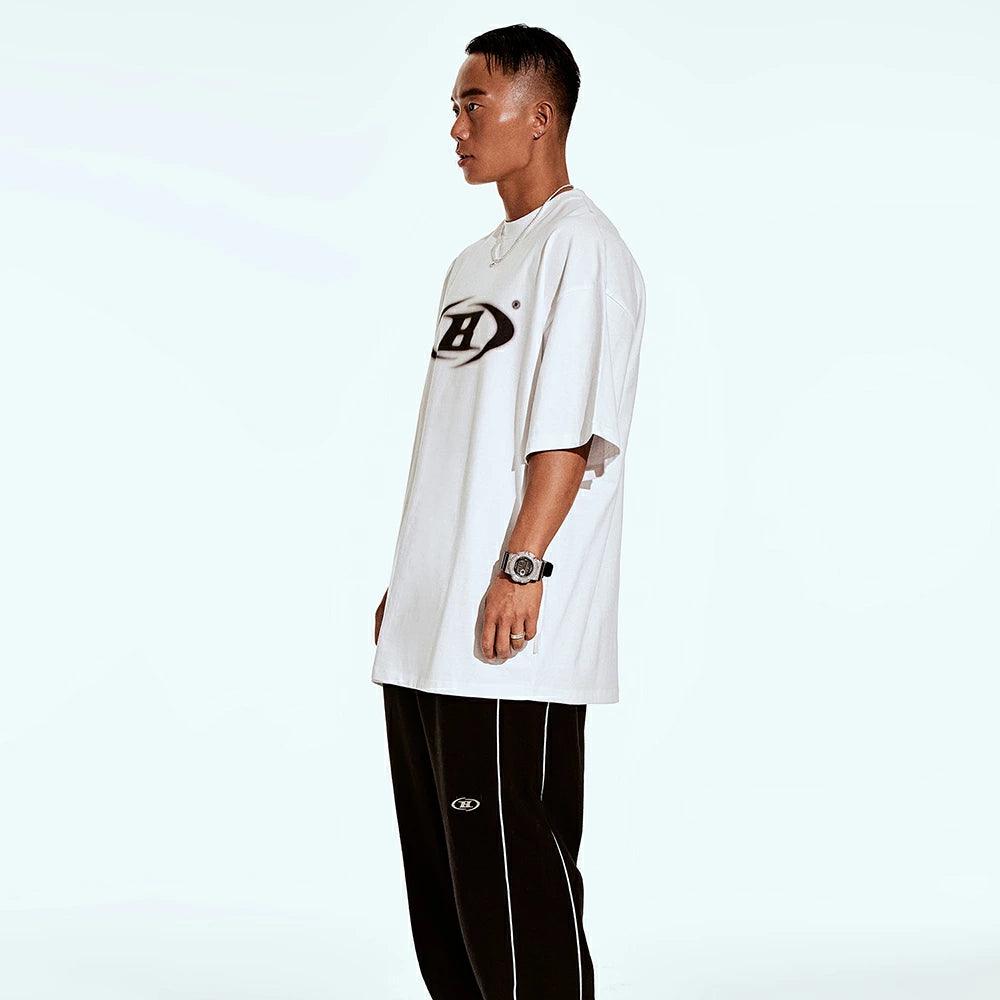 Blur B Logo Oversized T-Shirt