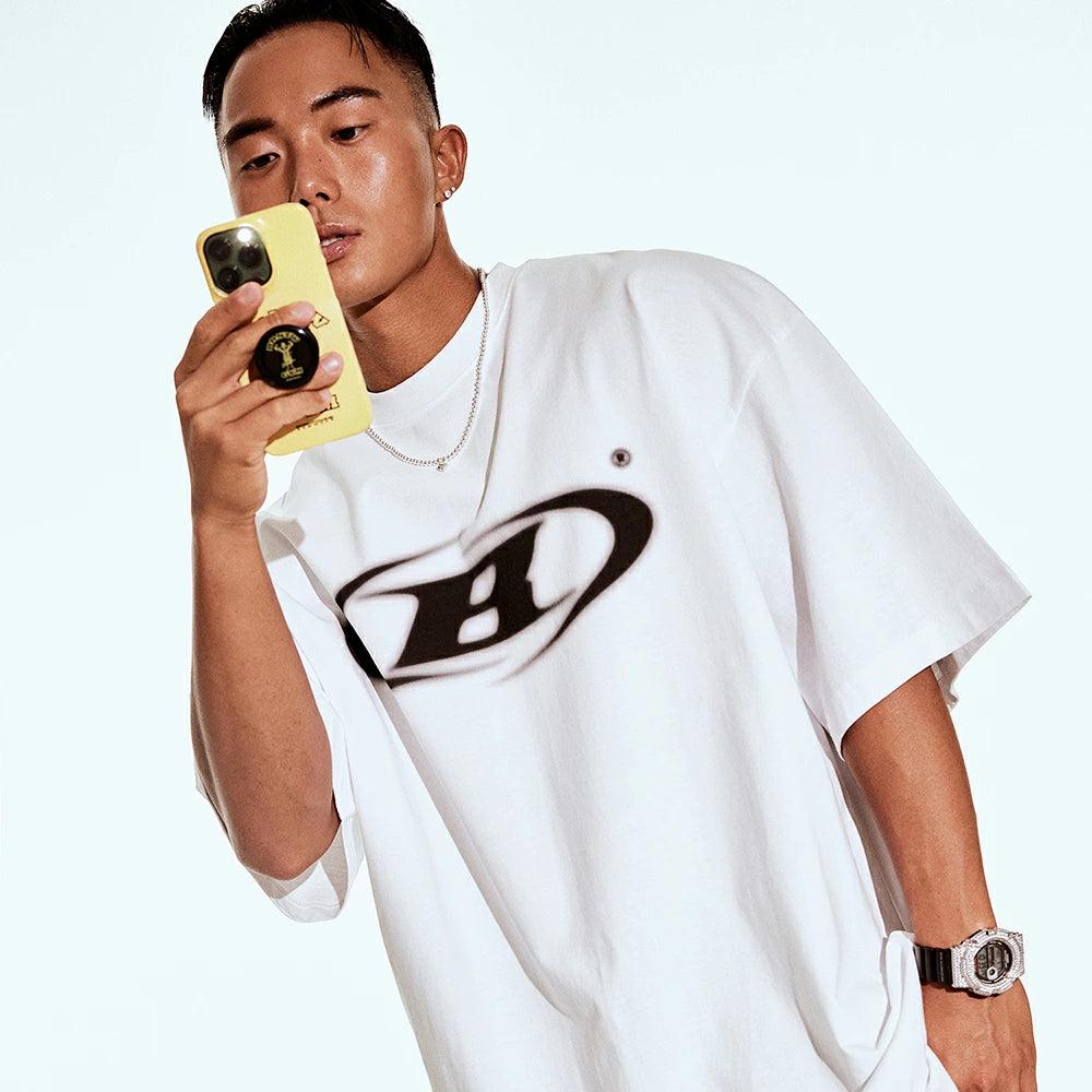 Blur B Logo Oversized T-Shirt