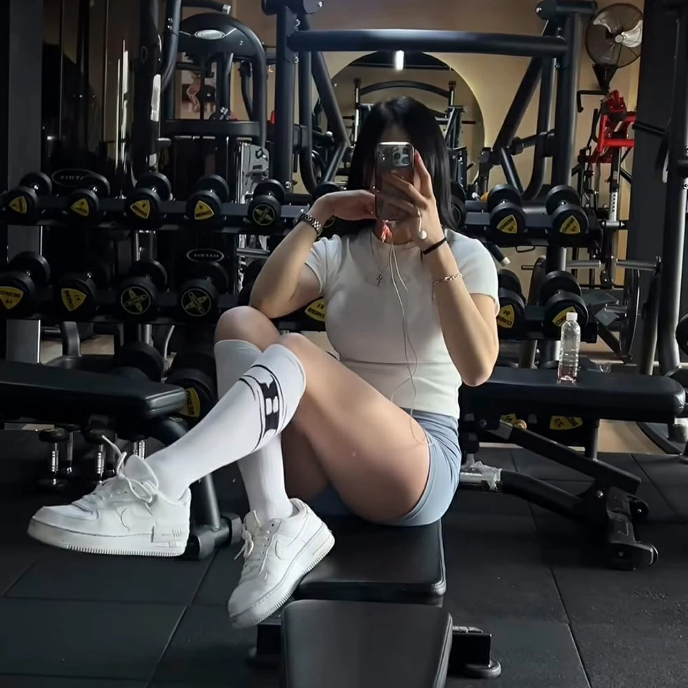 Big B Logo Knee Socks
