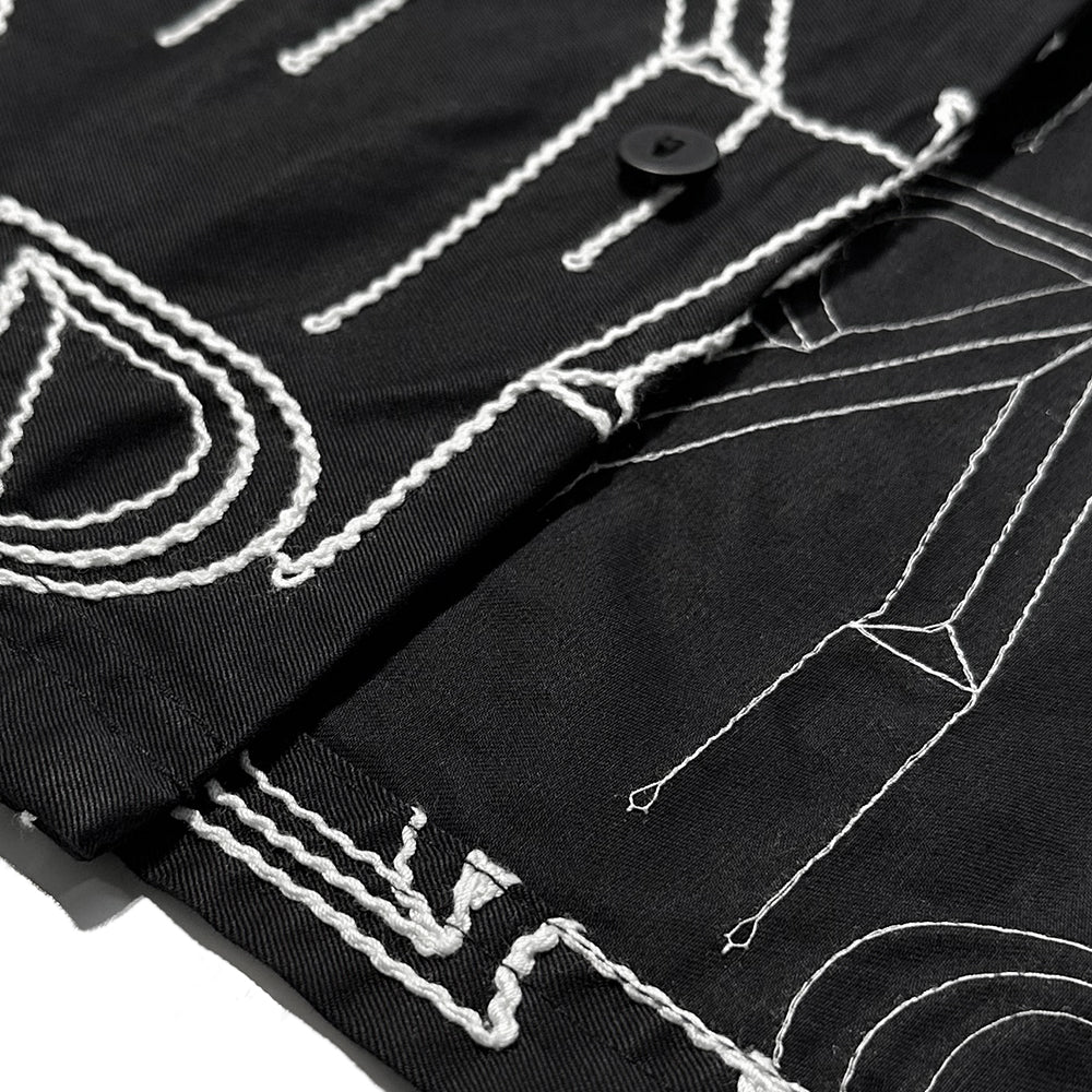 Embroidered Initial Overshirt