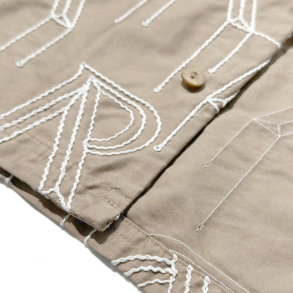 Embroidered Initial Overshirt