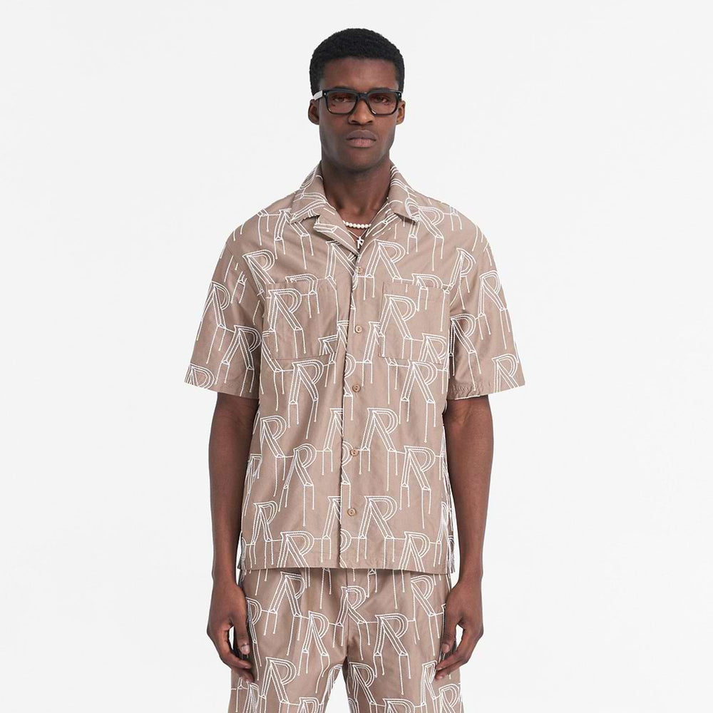 Embroidered Initial Overshirt