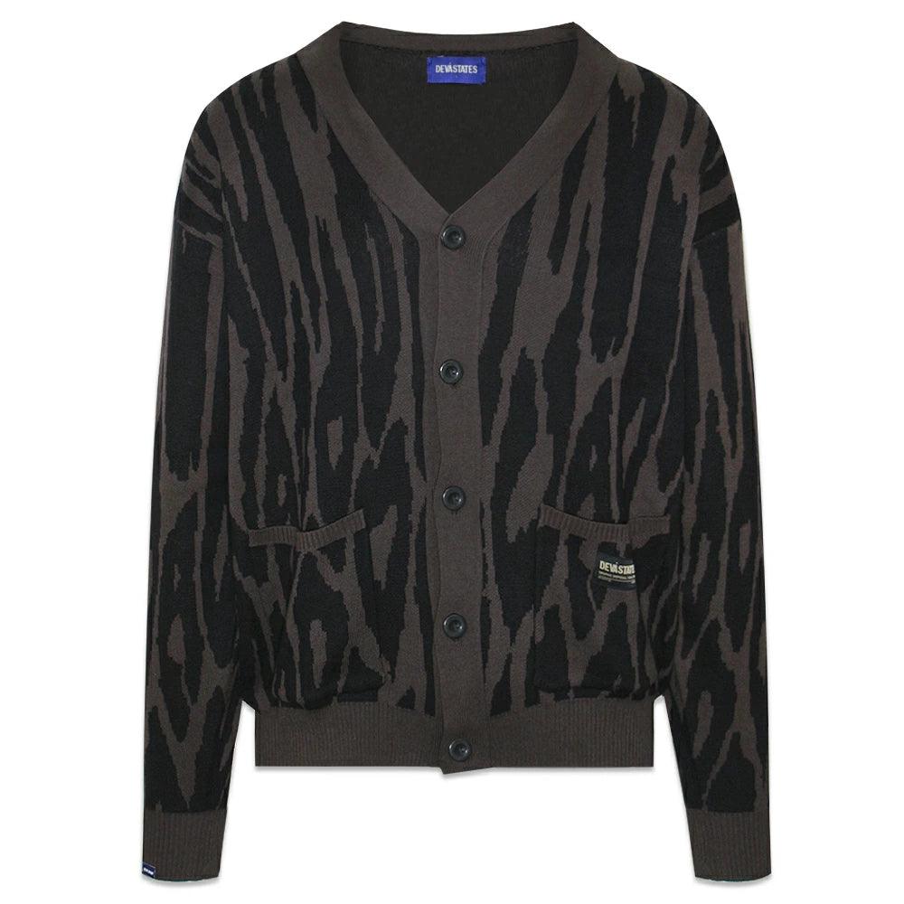Pantera Jacquard Knit Cardigan
