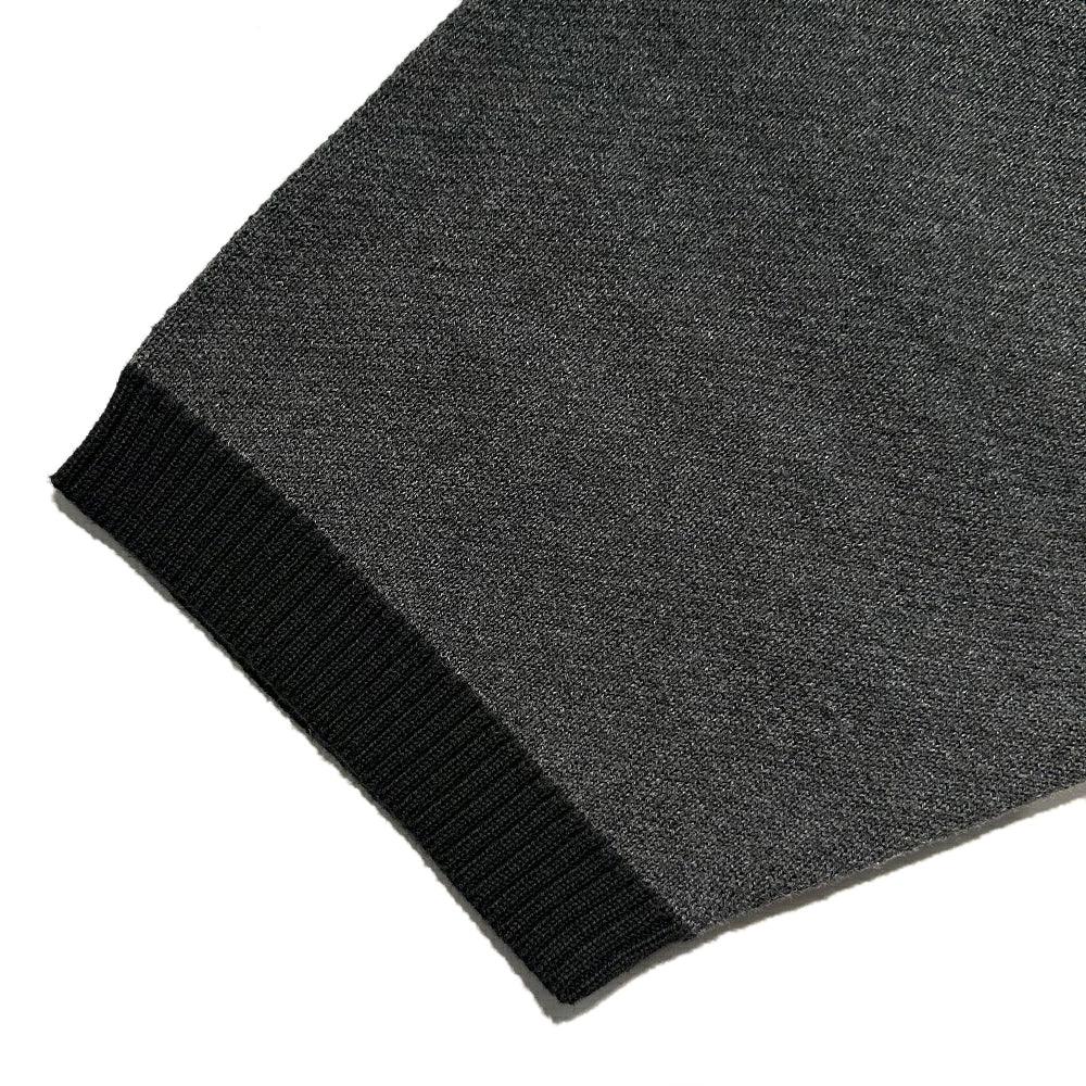 Chain Jacquard Knit Polo Shirt