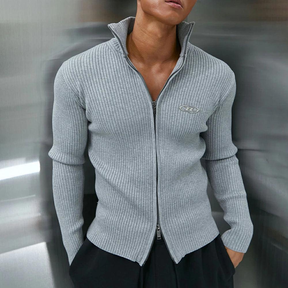 Muscle Fit Full-Zip Knit