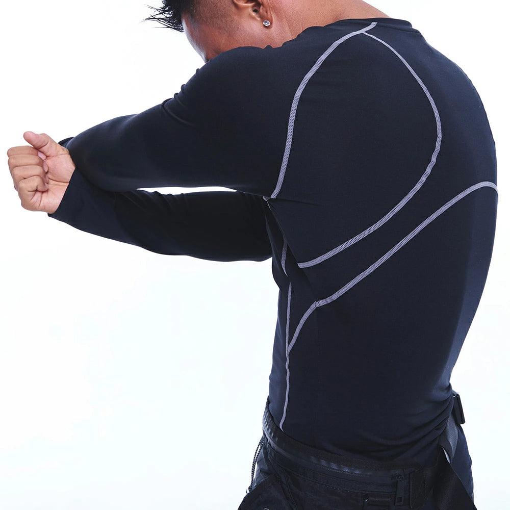 B Logo Raglan Muscle Fit Long Sleeve