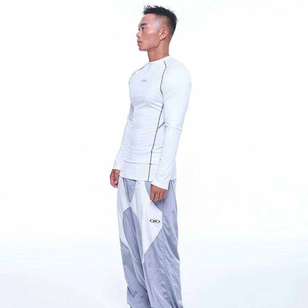 B Logo Raglan Muscle Fit Long Sleeve