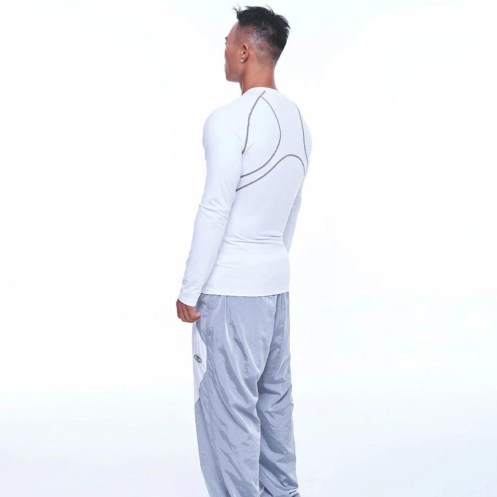 B Logo Raglan Muscle Fit Long Sleeve