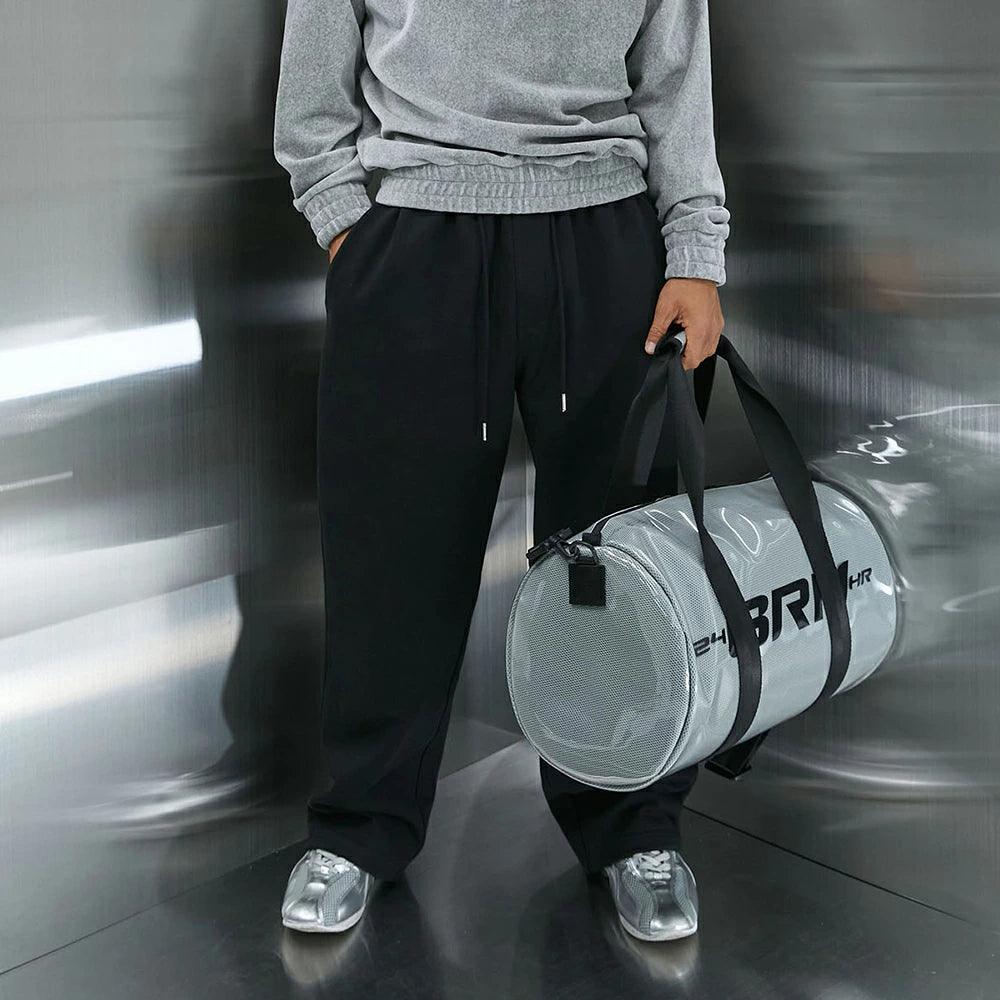 BRN B Logo PVC Mesh Duffle Bag