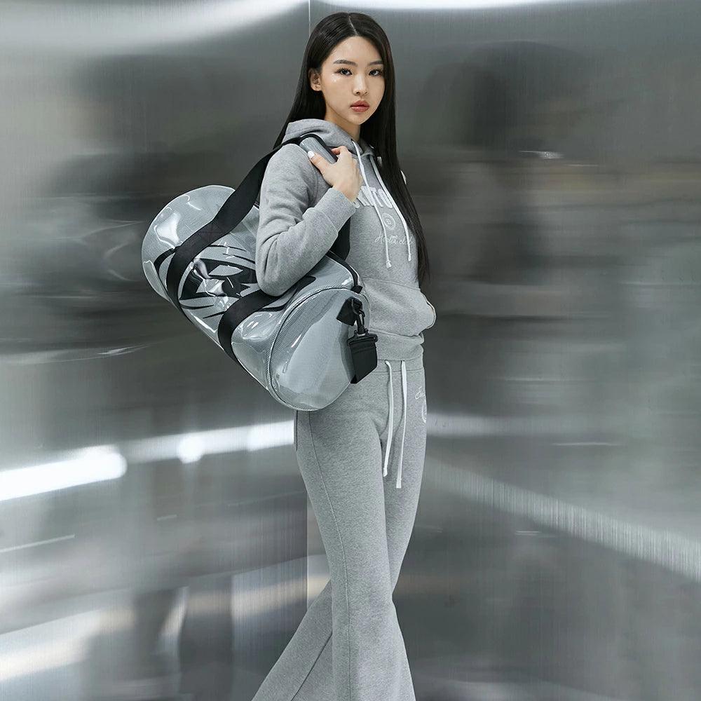 BRN B Logo PVC Mesh Duffle Bag