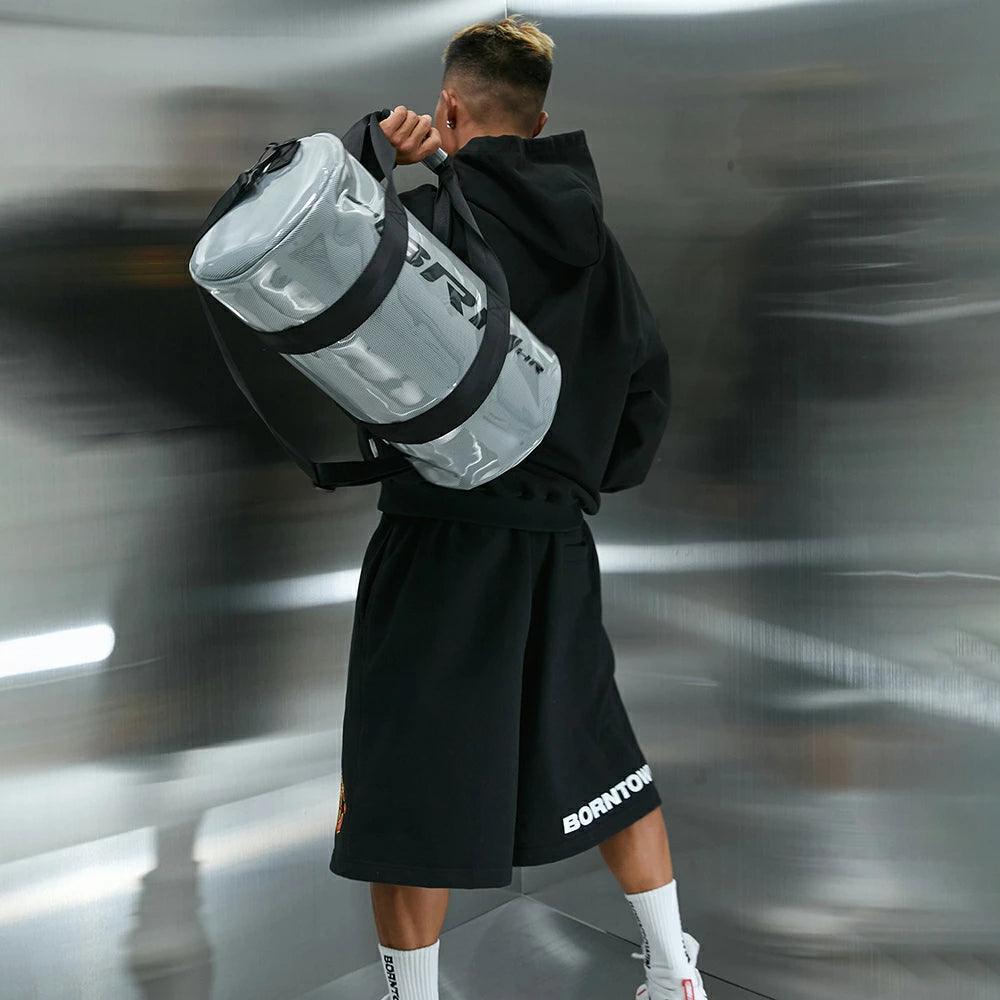BRN B Logo PVC Mesh Duffle Bag