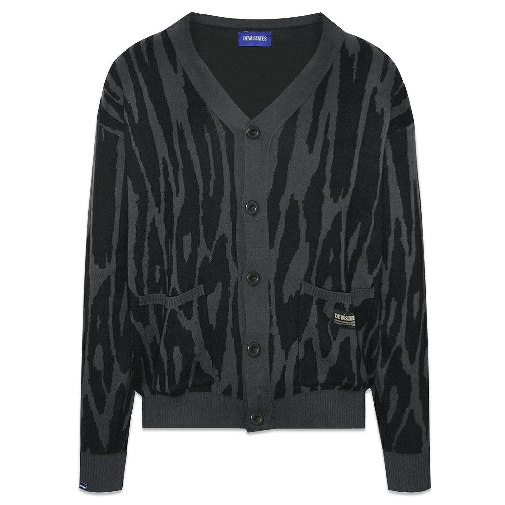 Pantera Jacquard Knit Cardigan
