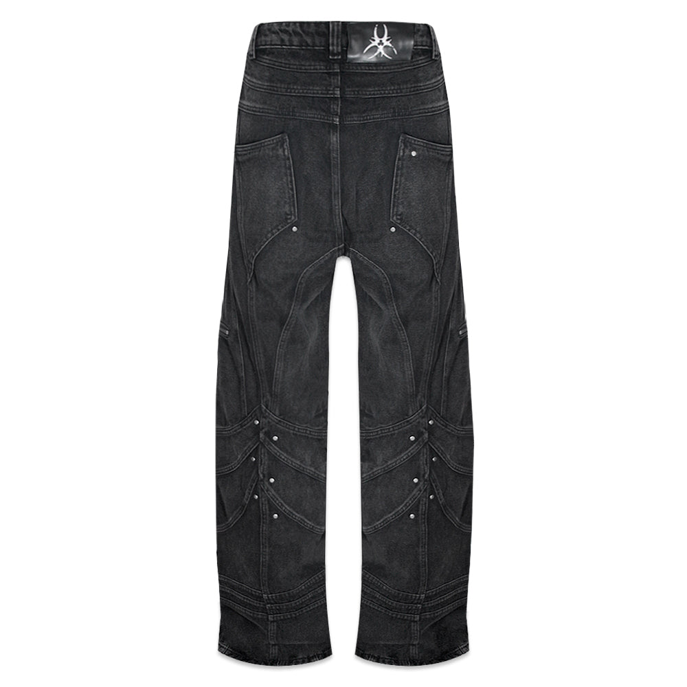Four Knight Baggy Flare Jeans