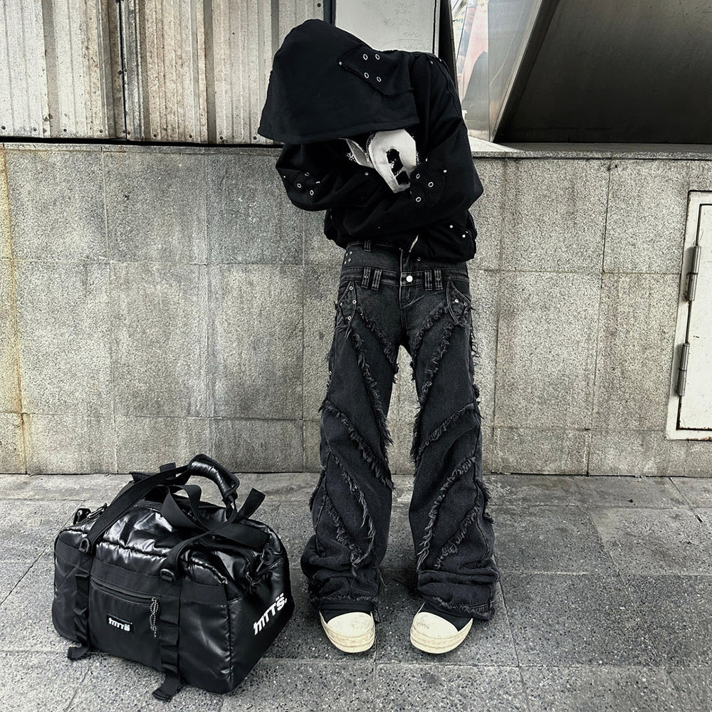 00 Knight Club Baggy Flare Jeans