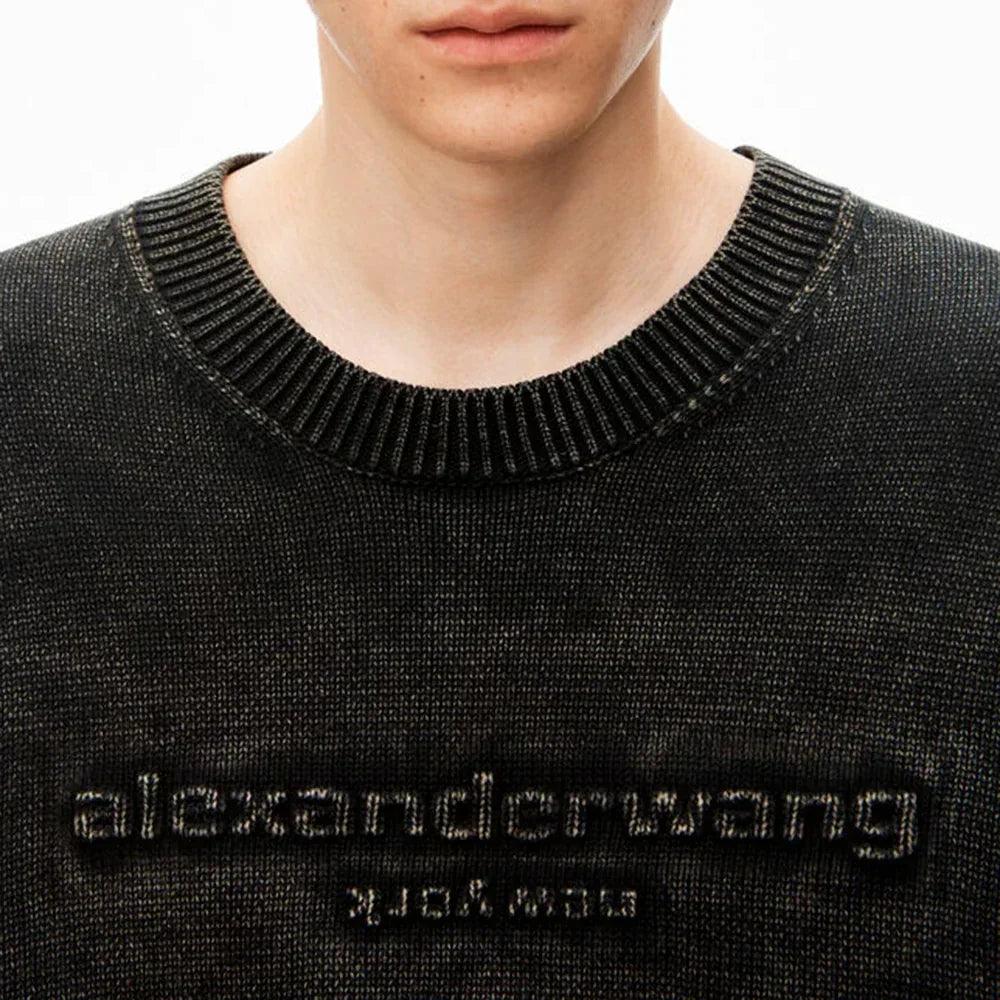 ALEXANDER WANG Product Page - Emboss Logo Oversized Pullover