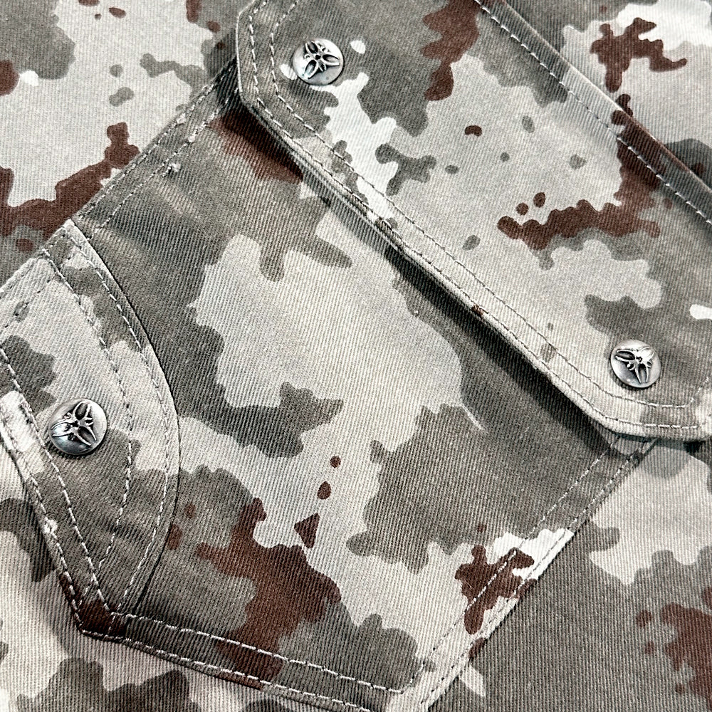 005 Mily Camo Flag Cargo Pants