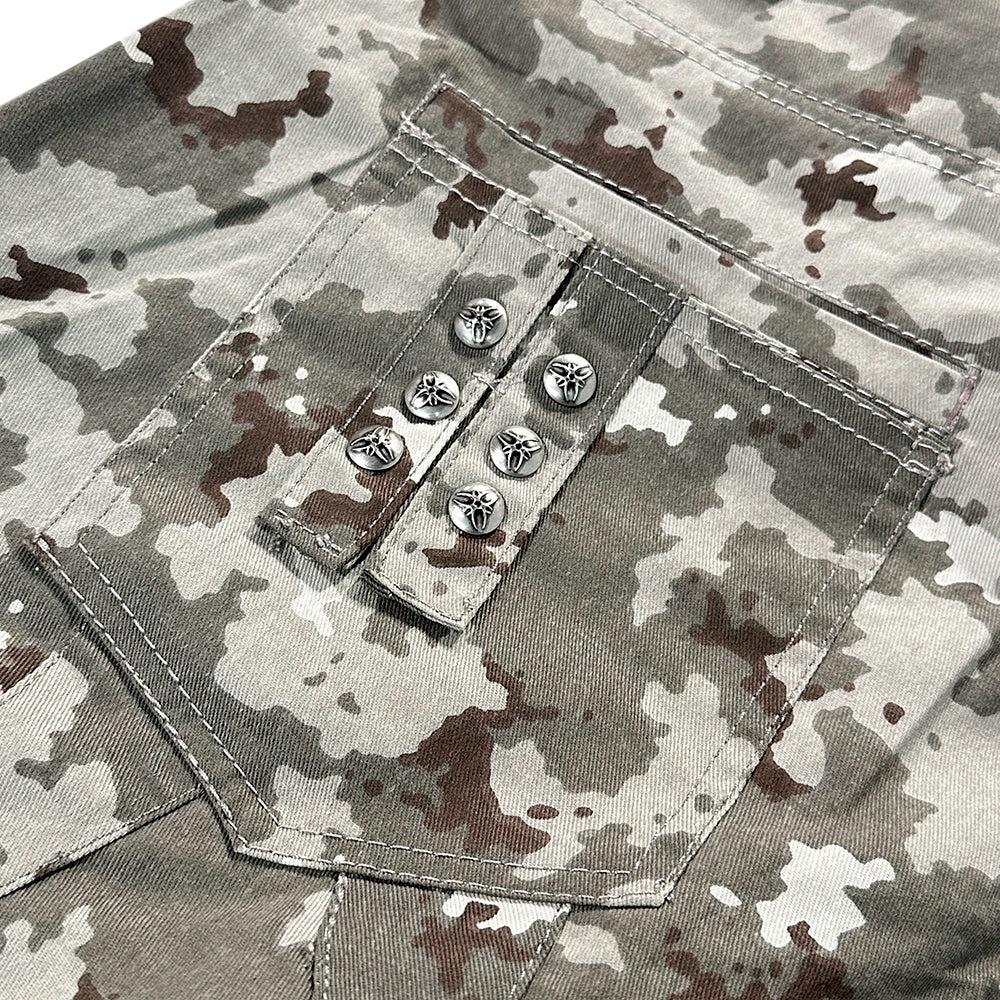 005 Mily Camo Flag Cargo Pants