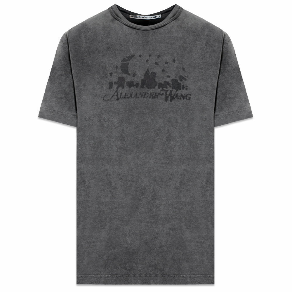 Distressed Skyline Logo Graphic Tee