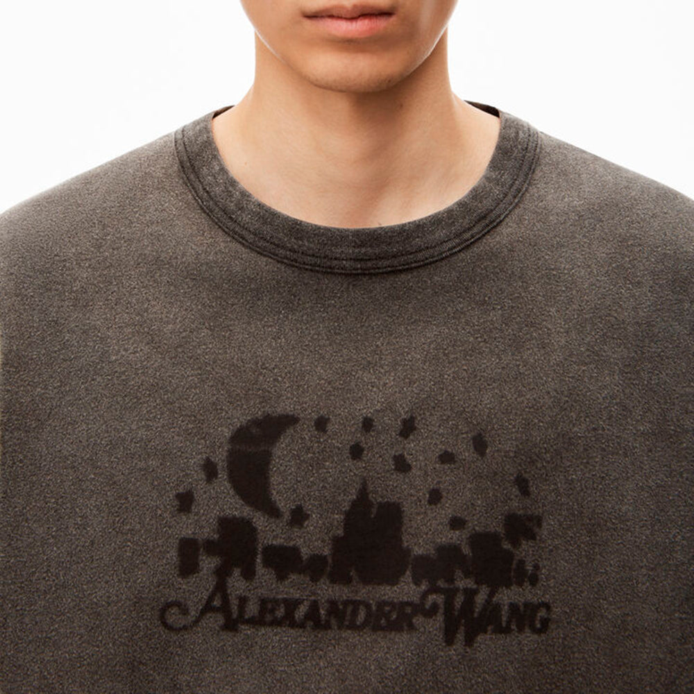 Distressed Skyline Logo Graphic Tee