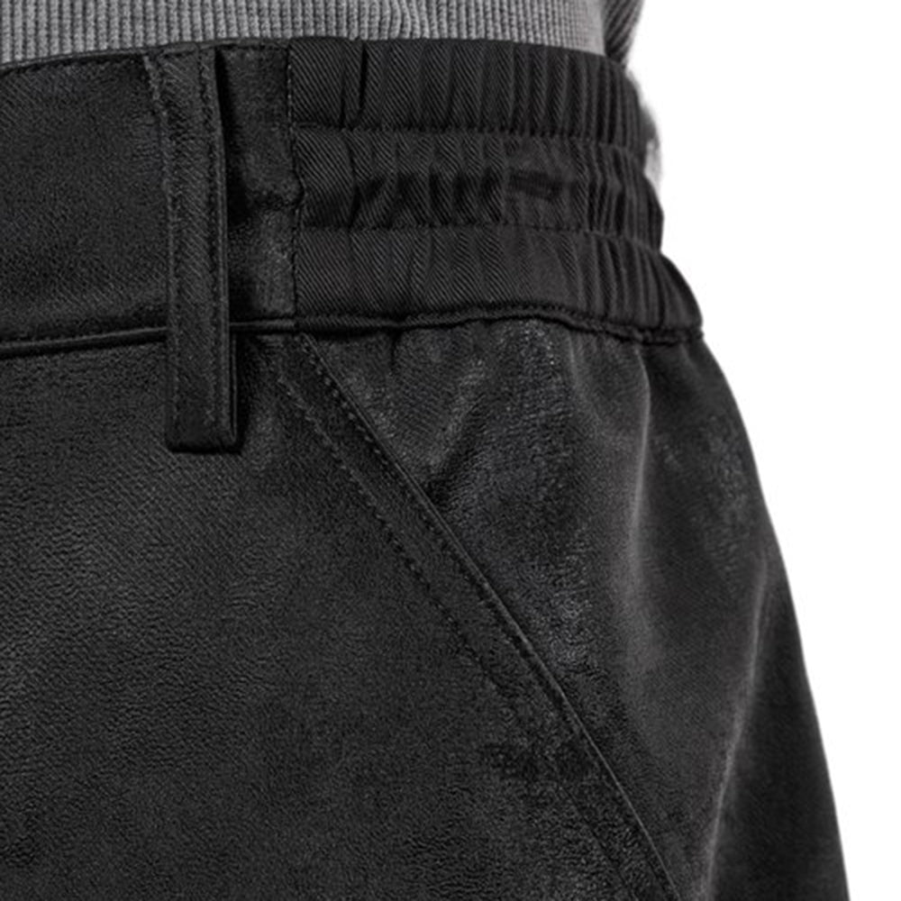 Dusty Rubber Zipper Baggy Pants