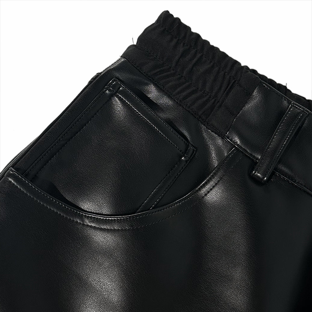 Leather Baggy Pants