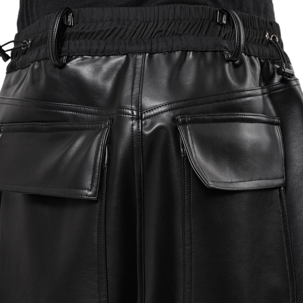 Leather Baggy Shorts